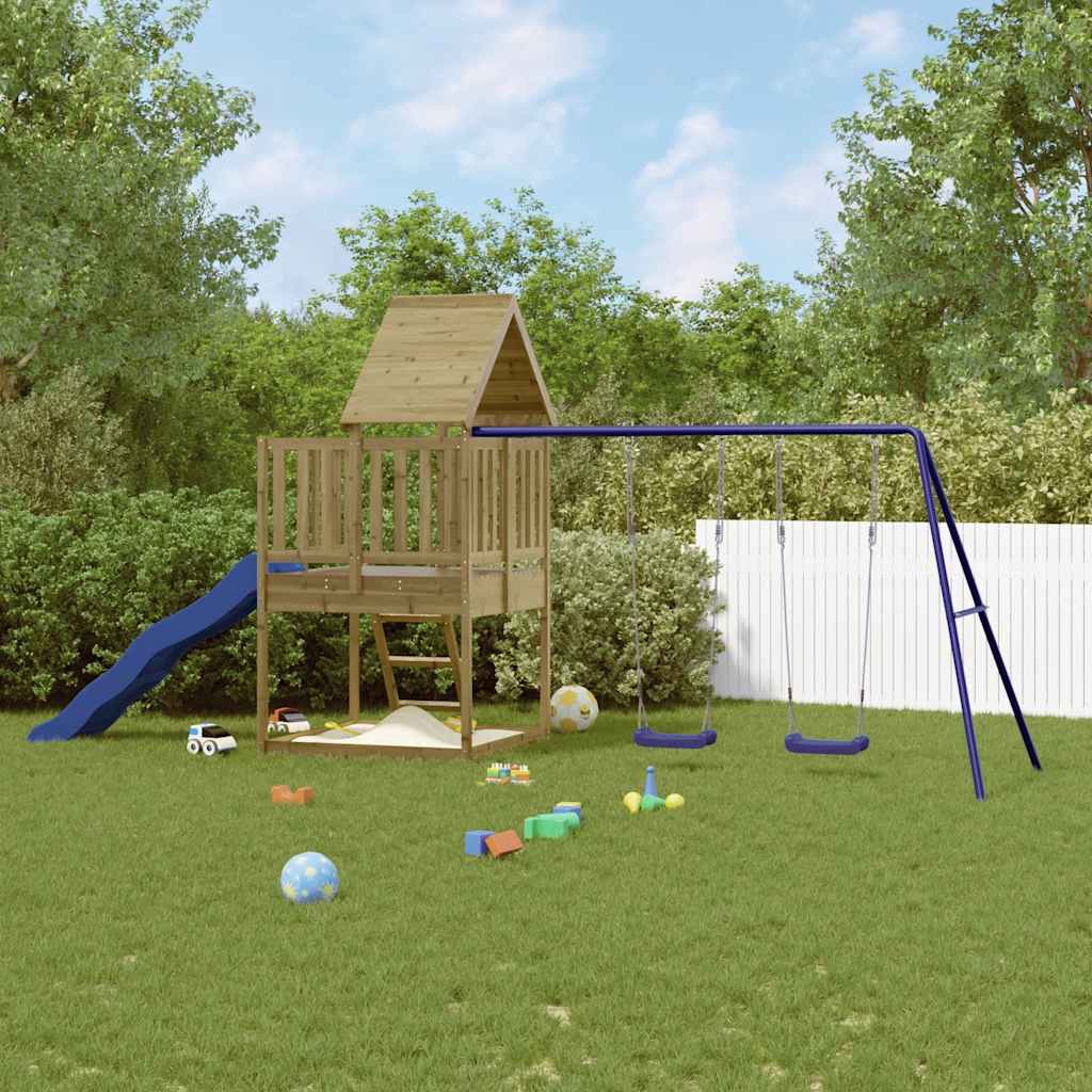 Outdoor Playset Impregnated Wood Pine - Bargainia.com - 