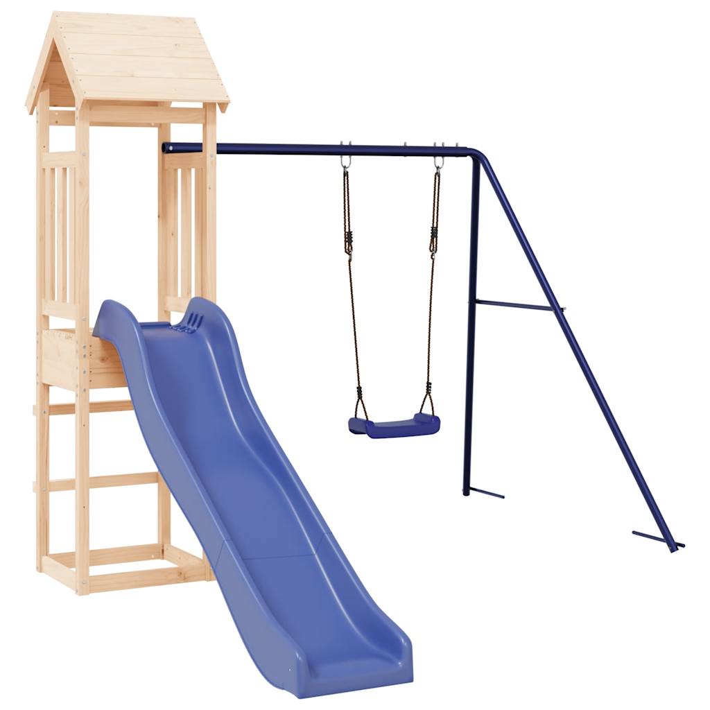 Outdoor Playset Solid Wood Pine - Bargainia.com - 
