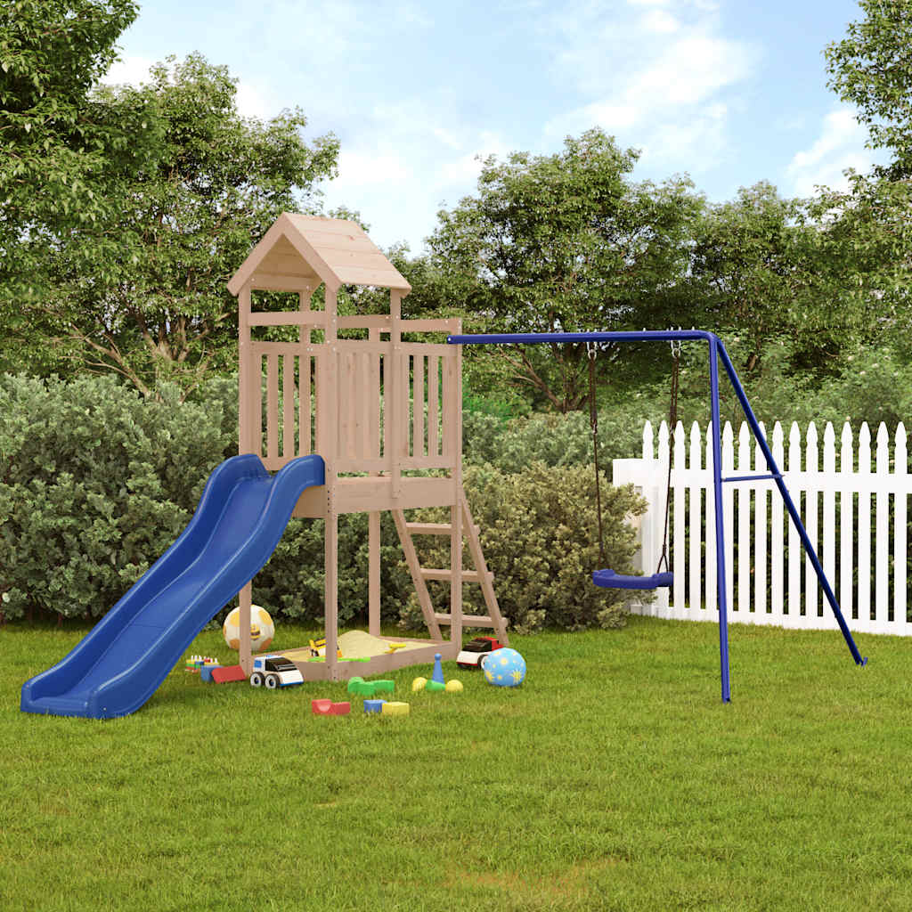 Outdoor Playset Solid Wood Pine - Bargainia.com - 