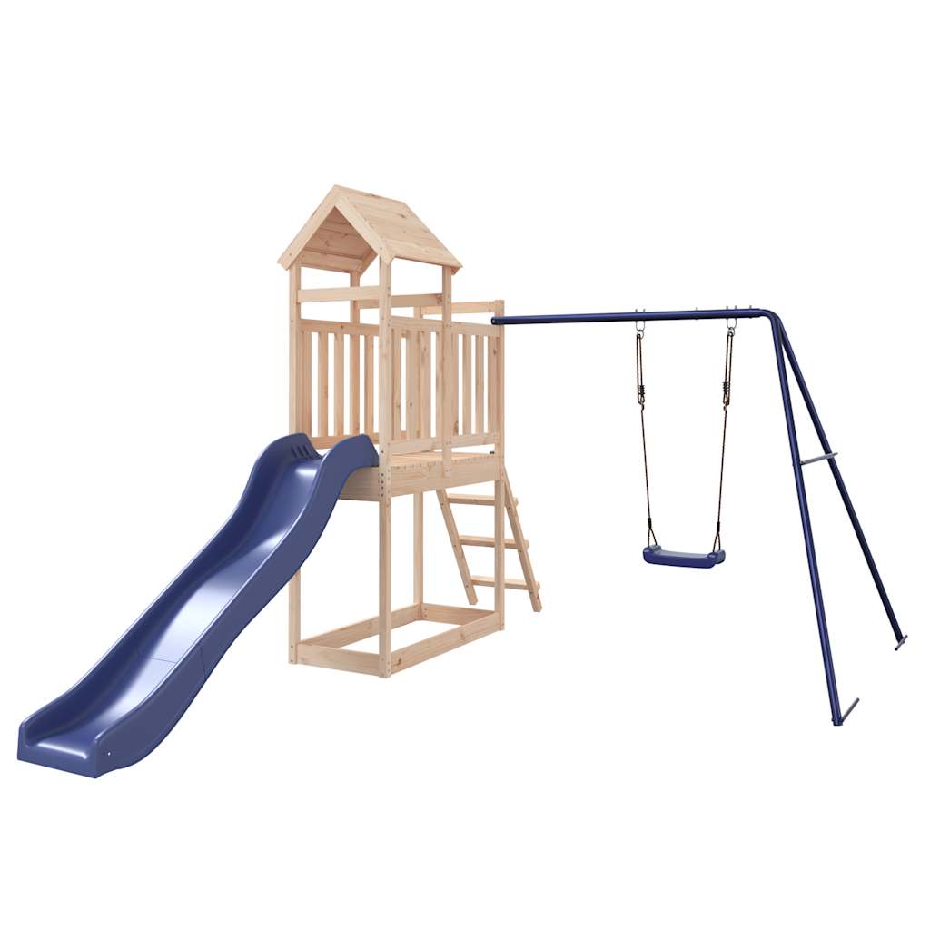 Outdoor Playset Solid Wood Pine - Bargainia.com - 