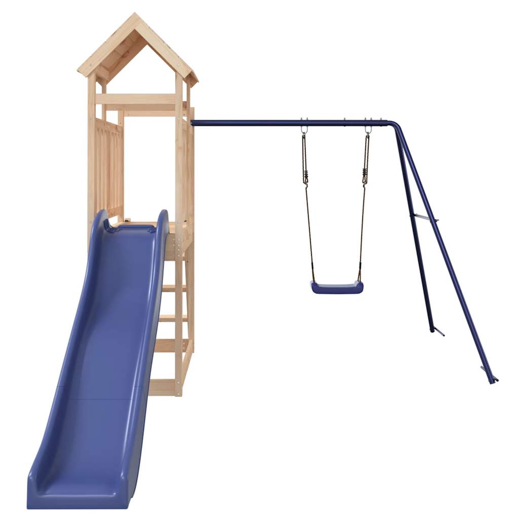Outdoor Playset Solid Wood Pine - Bargainia.com - 