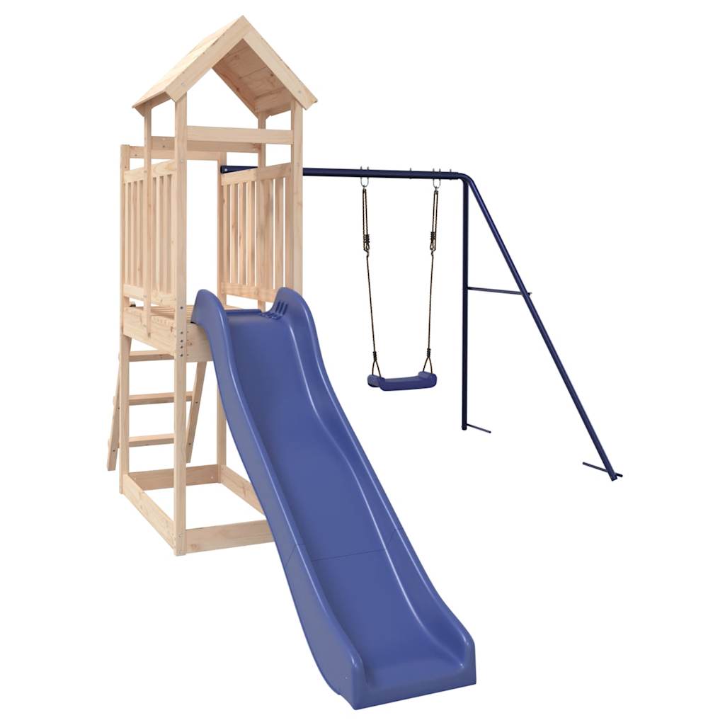 Outdoor Playset Solid Wood Pine - Bargainia.com - 