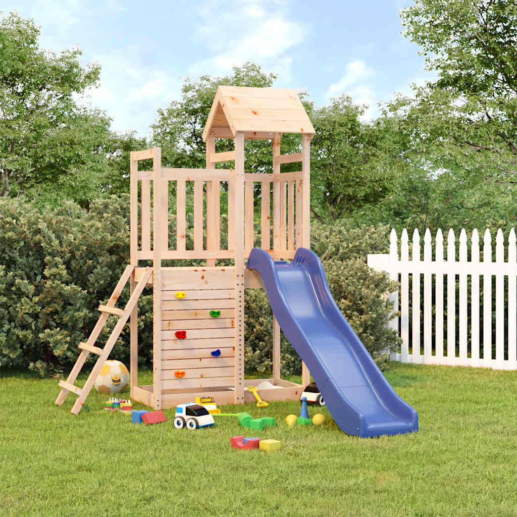 Outdoor Playset Solid Wood Pine - Bargainia.com - 