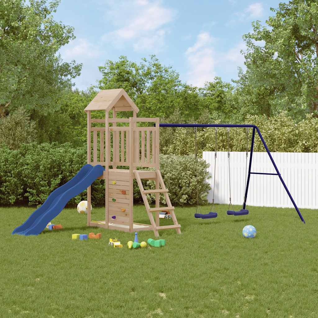 Outdoor Playset Solid Wood Pine - Bargainia.com - 