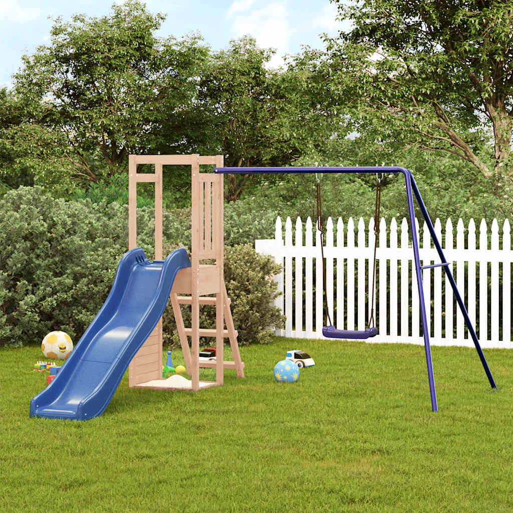 Outdoor Playset Solid Wood Pine - Bargainia.com - 