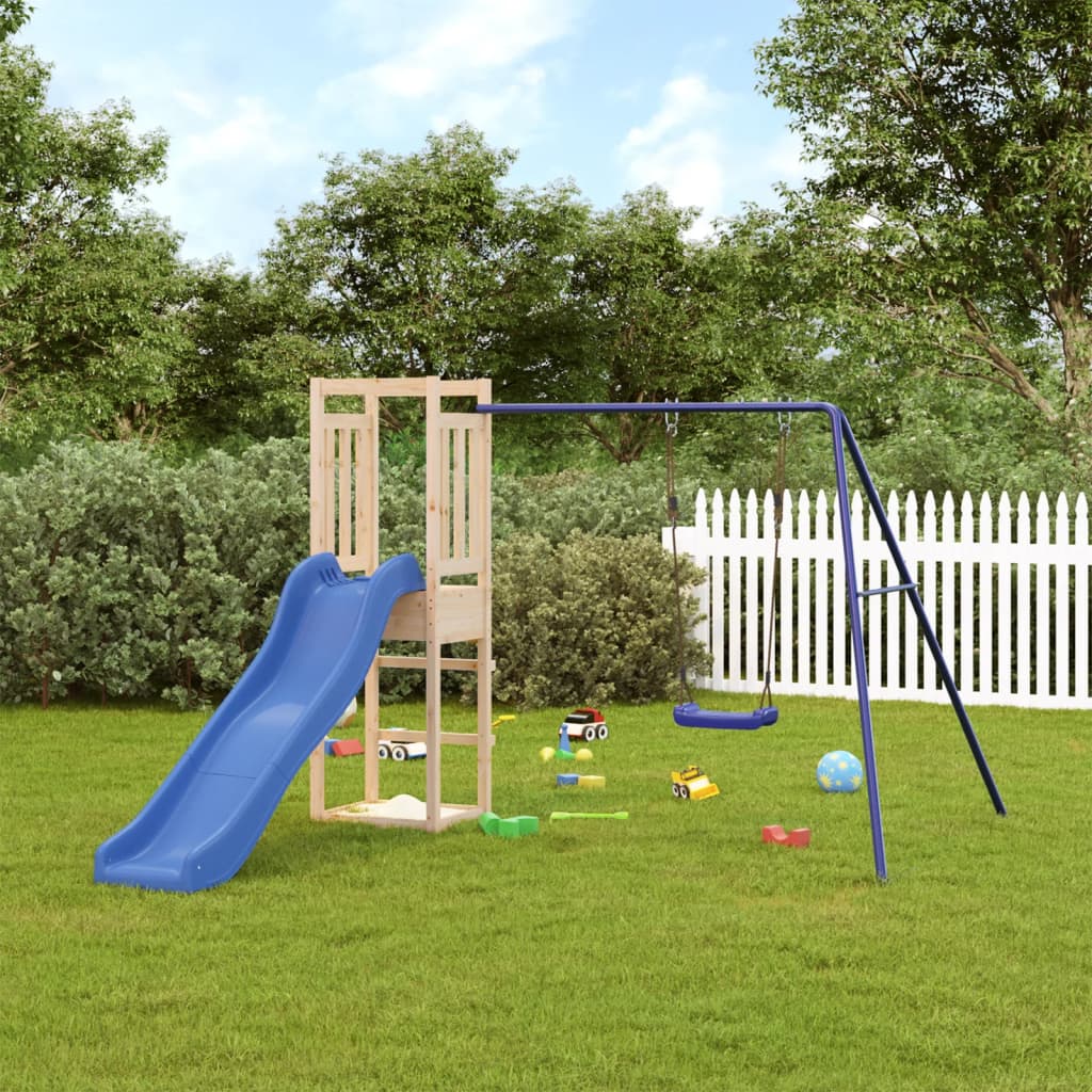 Outdoor Playset Solid Wood Pine - Bargainia.com - 