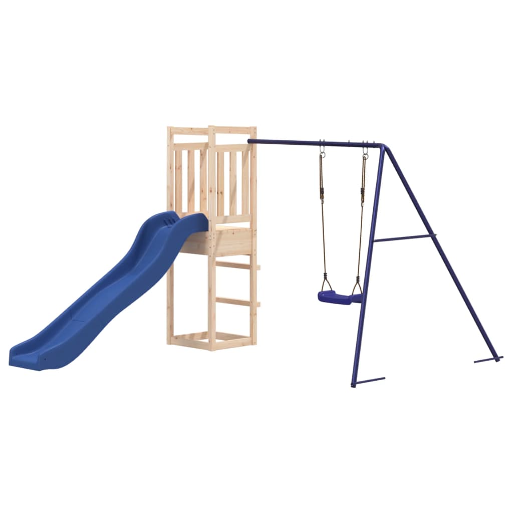 Outdoor Playset Solid Wood Pine - Bargainia.com - 