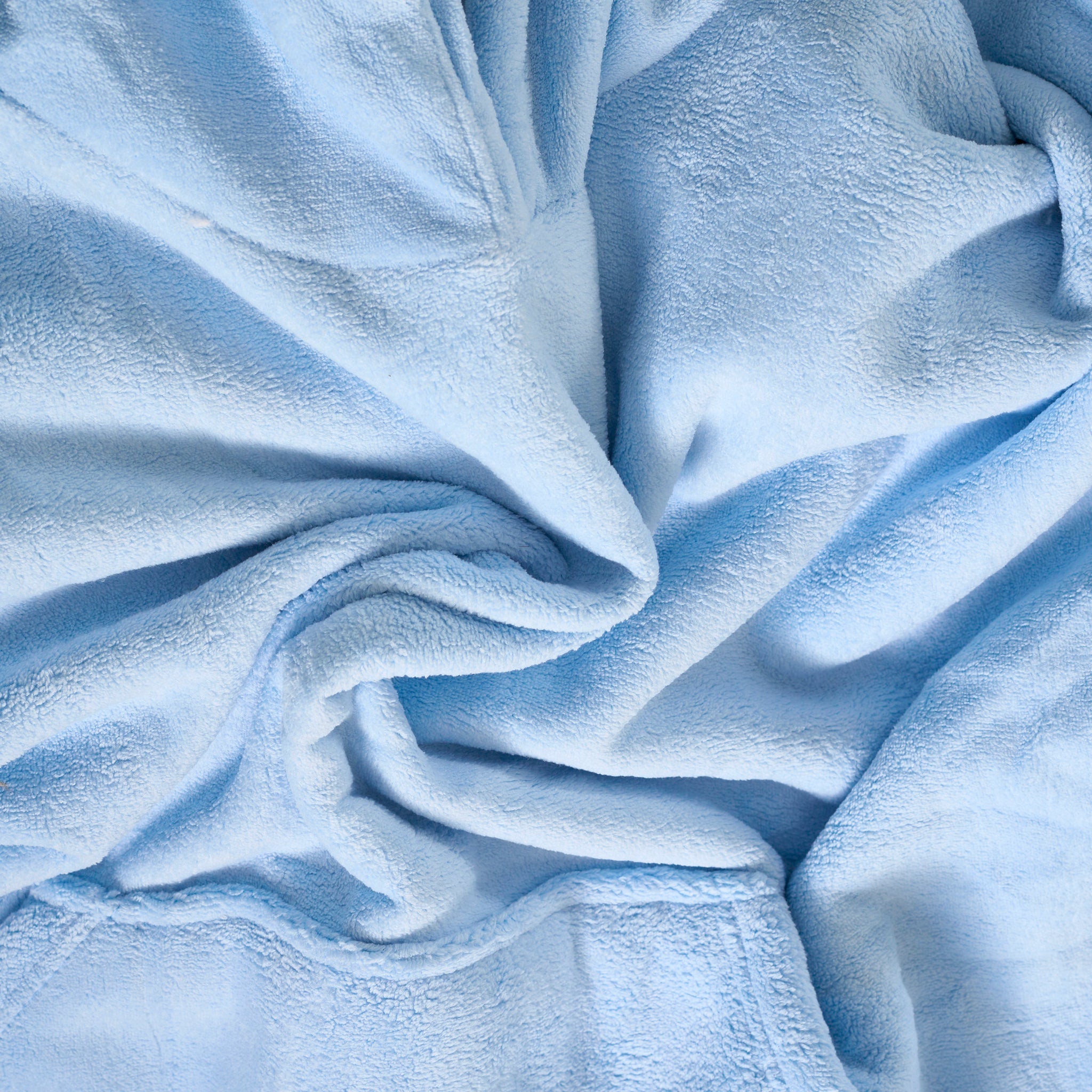 Oversized Sherpa Fleece Hoodie Blanket - Baby Blue Bargainia.com