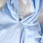 Oversized Sherpa Fleece Hoodie Blanket - Baby Blue - Bargainia.com - 