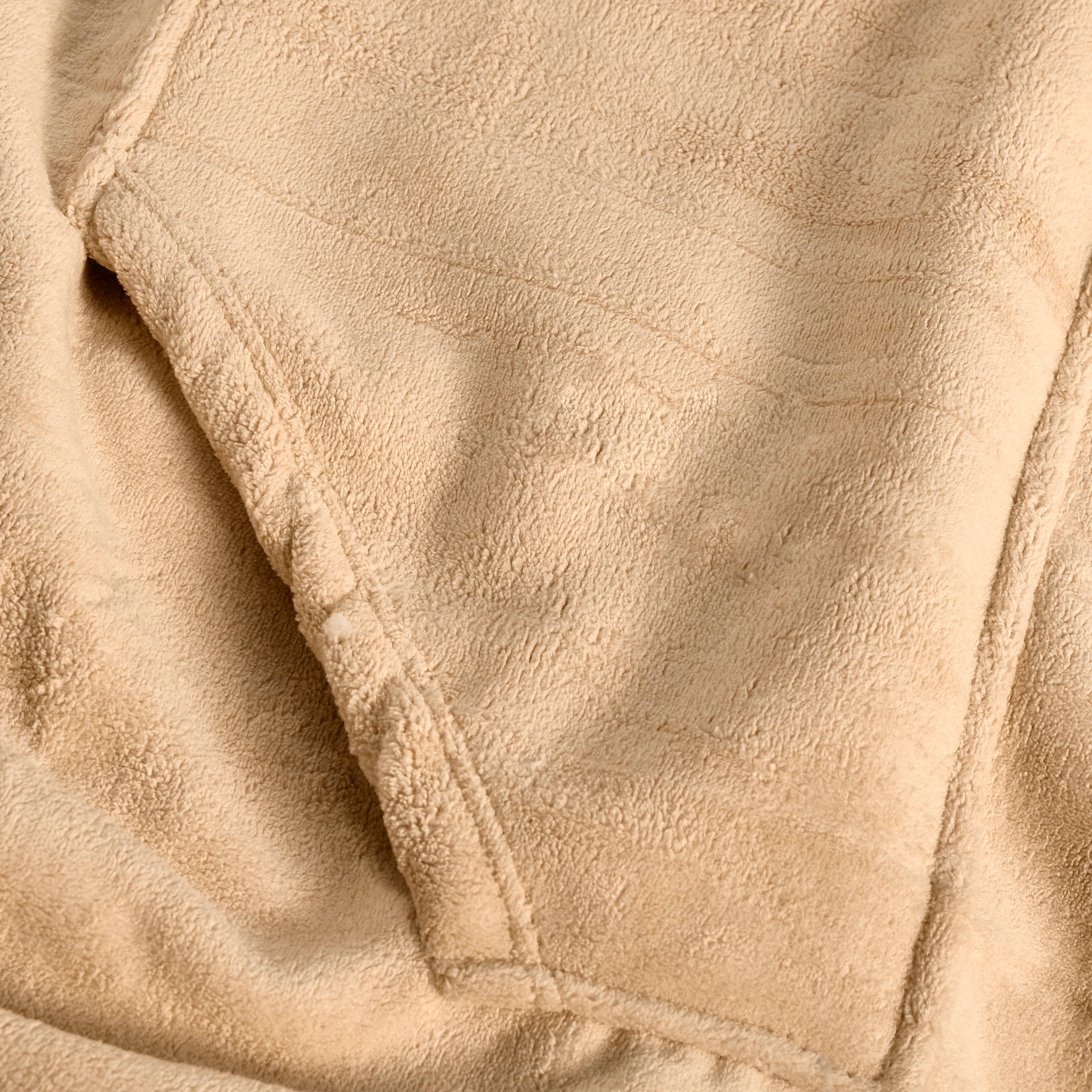 Oversized Sherpa Fleece Hoodie Blanket - Beige Bargainia.com