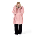 Oversized Sherpa Fleece Hoodie Blanket - Blush Pink - Bargainia.com - 