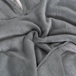 Oversized Sherpa Fleece Hoodie Blanket - Charcoal Grey - Bargainia.com - 