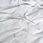 Oversized Sherpa Fleece Hoodie Blanket - Silver - Bargainia.com - 