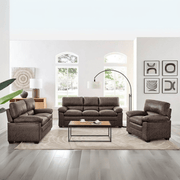 Oxford Sofa Suites Bargainia.com Three Seater Chocolate Brown