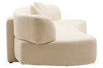 Ozzano Cream Linen 3 Seater Sofa - Bargainia.com - 
