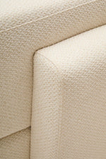 Ozzano Cream Linen 3 Seater Sofa - Bargainia.com - 