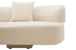Ozzano Cream Linen 3 Seater Sofa - Bargainia.com - 