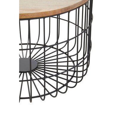 Pali Wooden Top Side Table - Bargainia.com - 5018705981376
