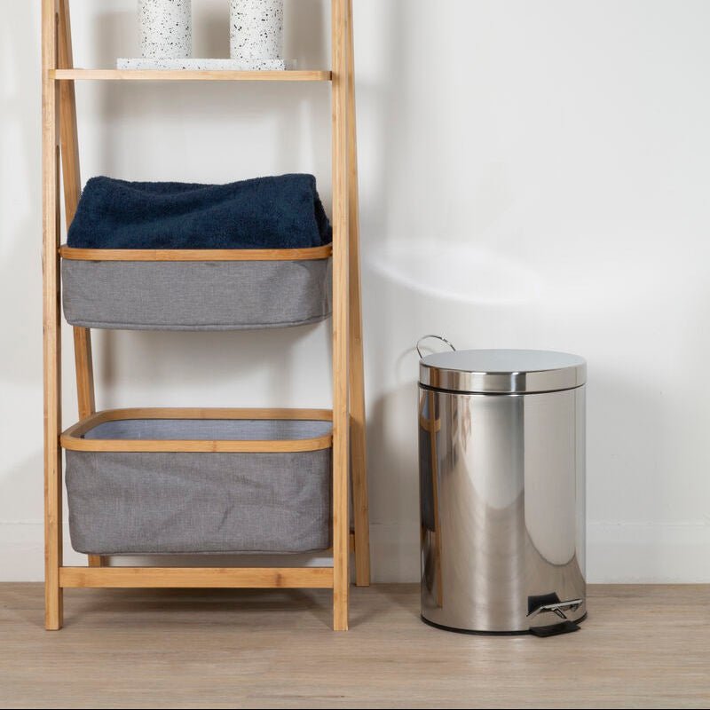 Parker Stainless Steel 12 Litre Pedal Bin - Bargainia.com - 5018705156729