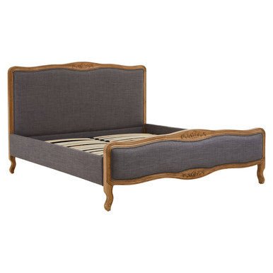 Parkside Grey Fabric Super Kingsize Bed - Bargainia.com - 5018705961132