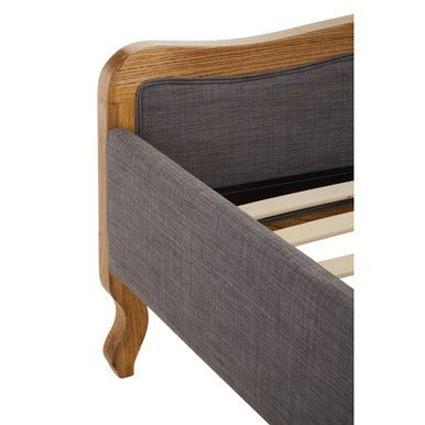 Parkside Grey Fabric Super Kingsize Bed - Bargainia.com - 5018705961132