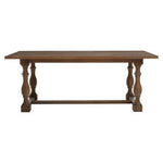 Parkside Oak Wood Rectangular Dining Table - Bargainia.com - 5018705961088