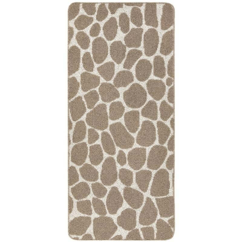 Patterned Washable Mat and Runner in Cream & Brown - Bargainia.com - 5026134632332 - MMSCWA_PTPEMK_067X150
