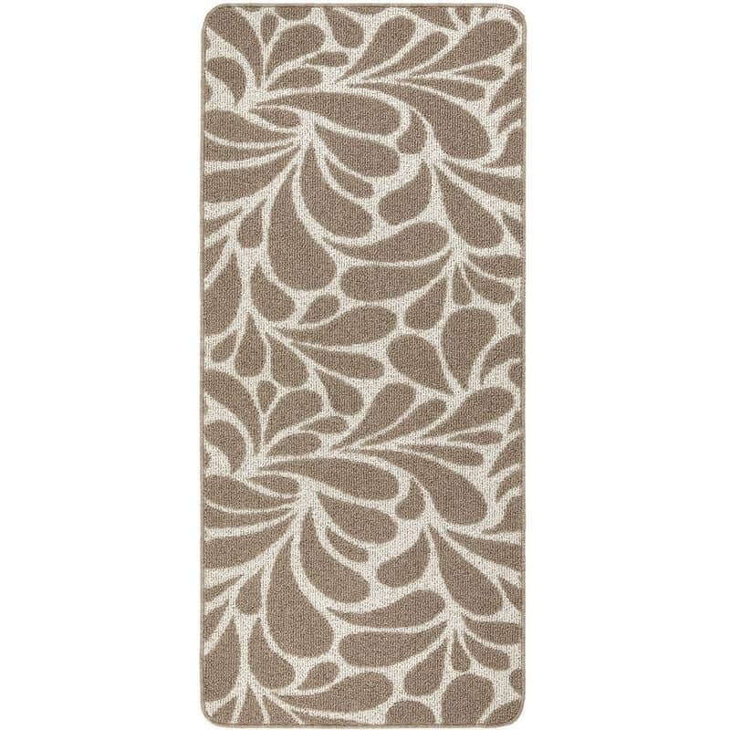 Patterned Washable Mat and Runner in Cream & Brown - Bargainia.com - 5026134632356 - MMSCWA_PTRDMK_067X150