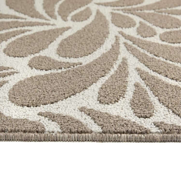 Patterned Washable Mat and Runner in Cream & Brown - Bargainia.com - 5026134632363 - MMSCWA_PTRDMK_100X150