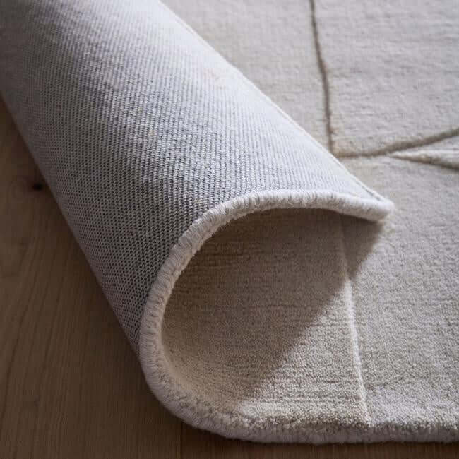 Penny Geometric Wool Rug - Bargainia.com - 5026134637016 - PENNYX_CREAMX_120X170