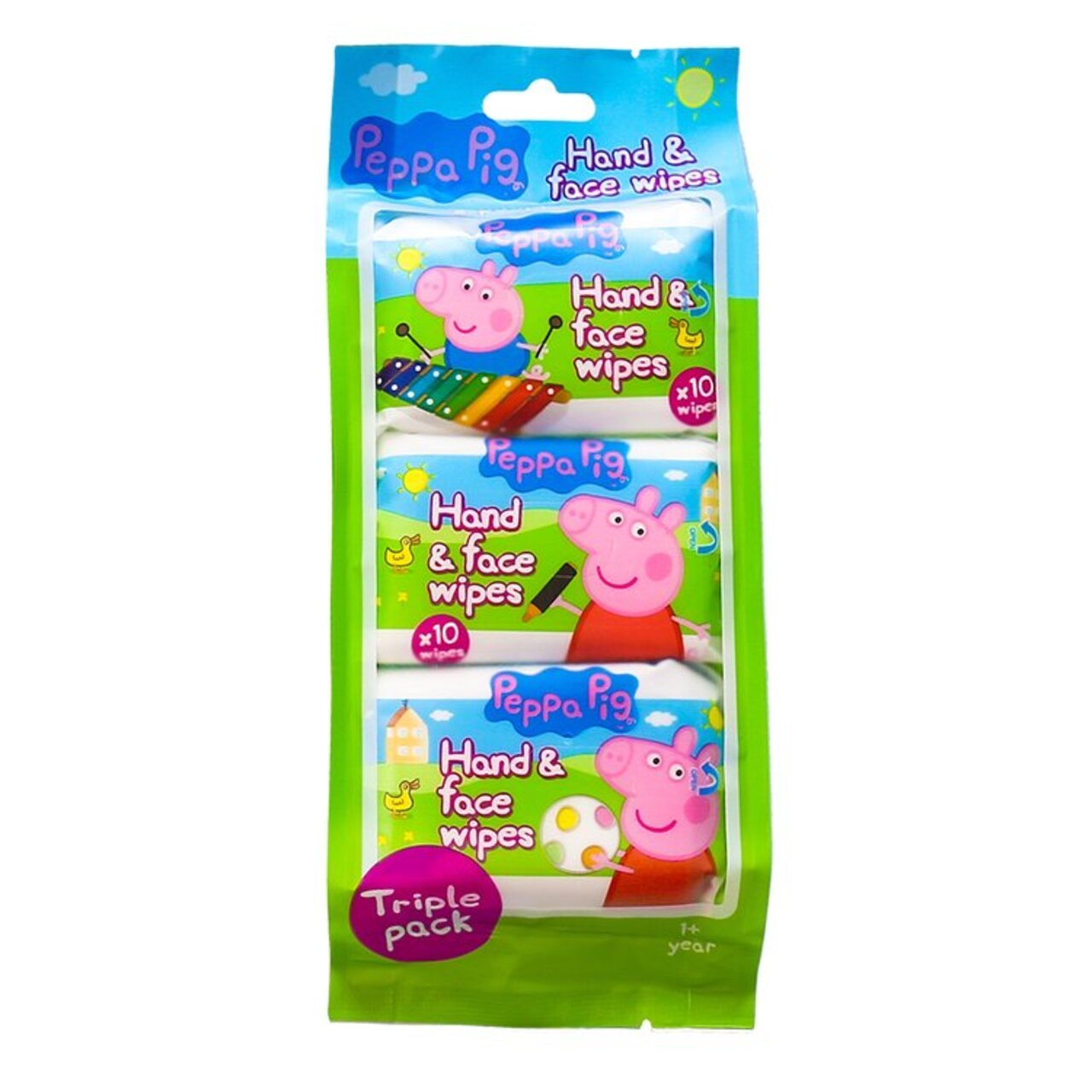 Peppa Pig Hand & Face Wet Wipes Multipack - Bargainia.com - 