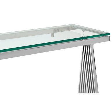 Piermount Clear Glass Console Table - Bargainia.com - 5018705459448
