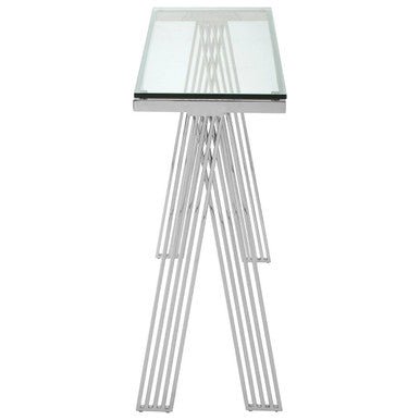 Piermount Clear Glass Console Table - Bargainia.com - 5018705459448