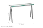 Piermount Clear Glass Console Table - Bargainia.com - 5018705459448