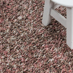 Pink & Brown Blend Shaggy Rug - Enjoy - Bargainia.com - 