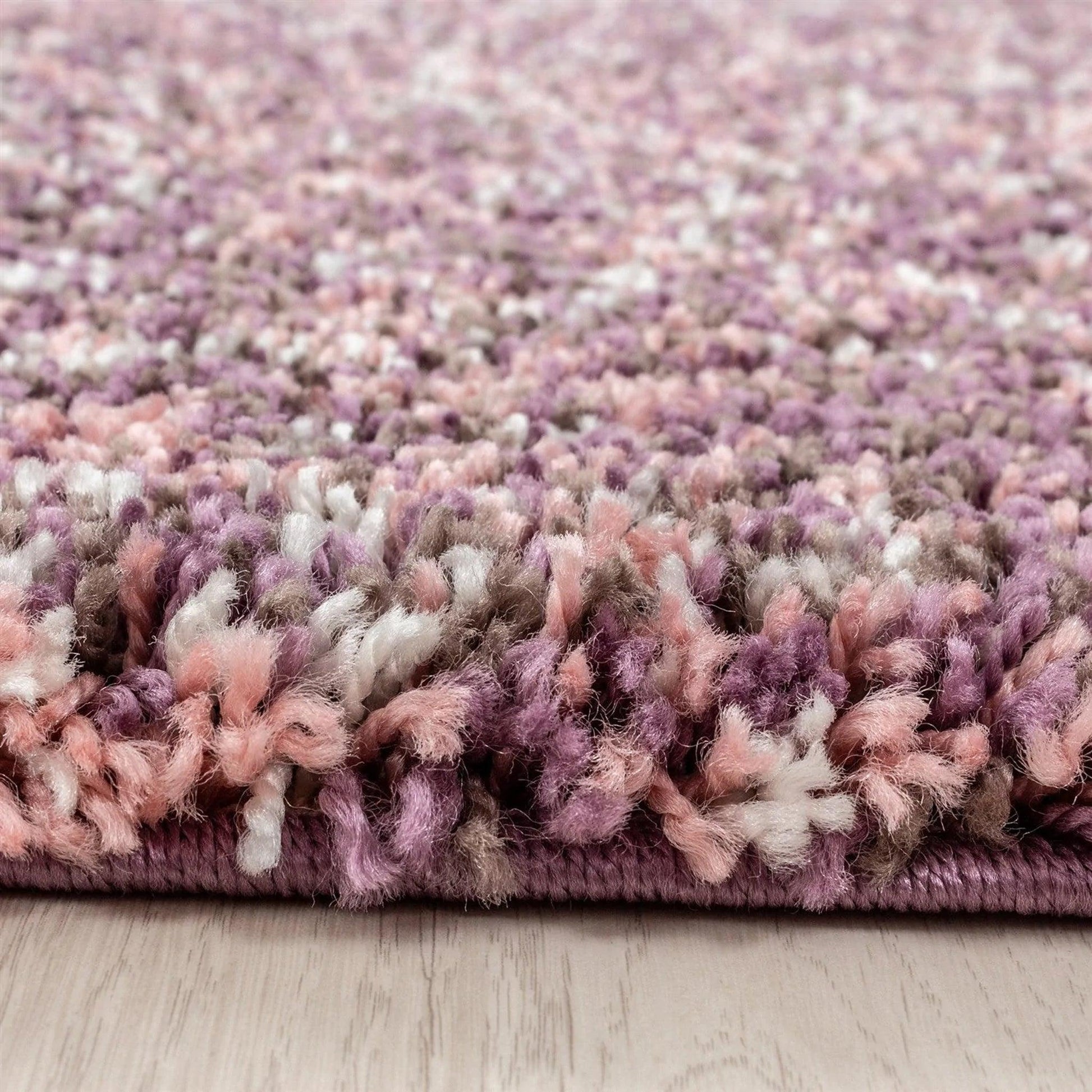 Pink & Purple Blend Shaggy Rug - Enjoy Rugs Rug Masters