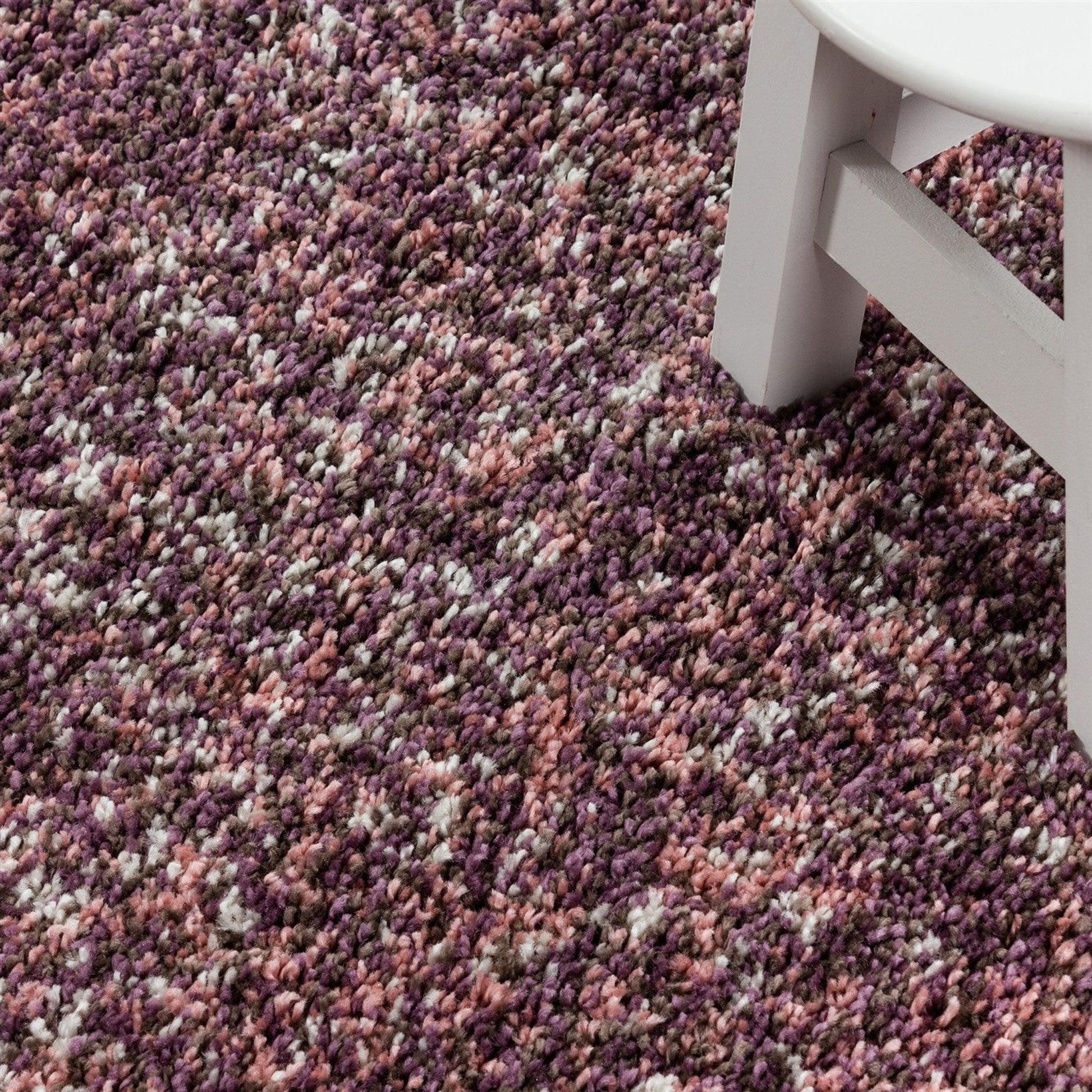 Pink & Purple Blend Shaggy Rug - Enjoy Rugs Rug Masters
