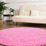 Pink Thick Shaggy Rug - California - Bargainia.com - 