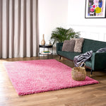 Pink Thick Shaggy Rug - California - Bargainia.com - 