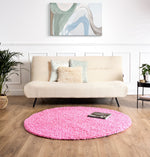 Pink Thick Shaggy Rug - California - Bargainia.com - 