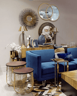 Pinner Dark Blue Sofa - Bargainia.com - 