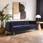 Pinner Dark Blue Sofa - Bargainia.com - 