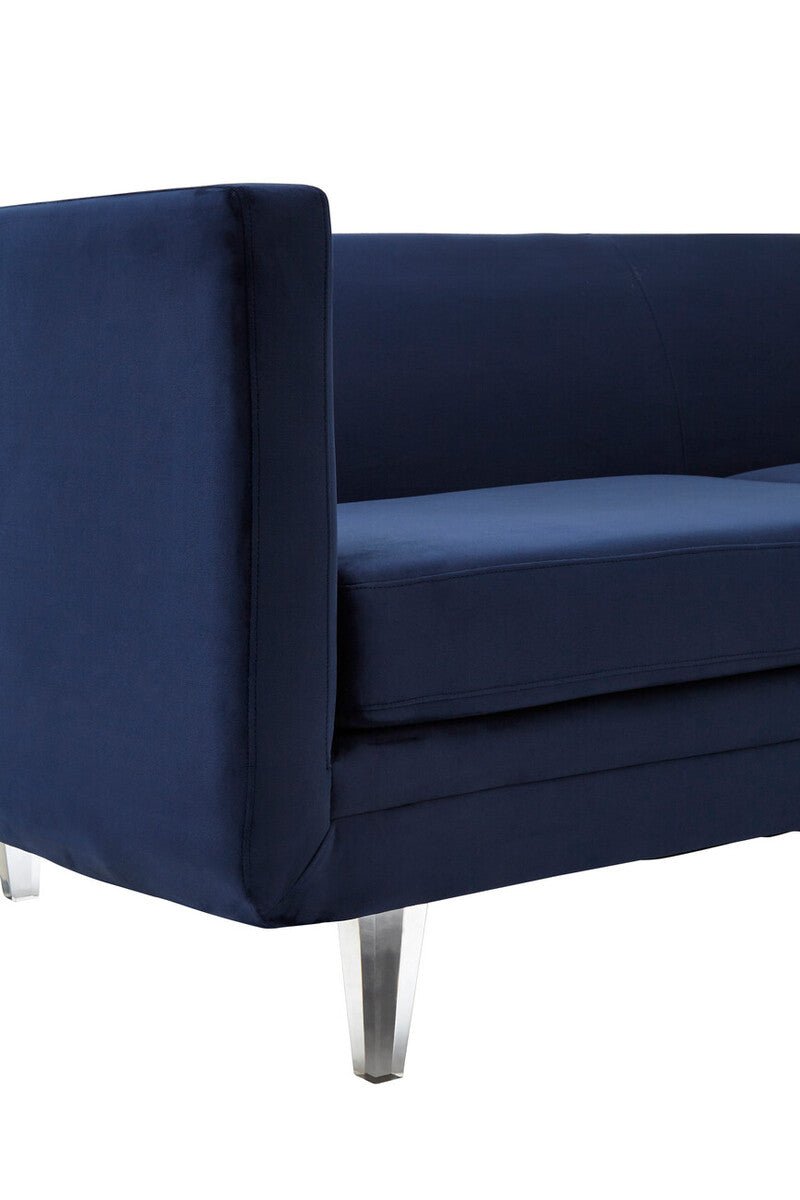 Pinner Dark Blue Sofa - Bargainia.com - 