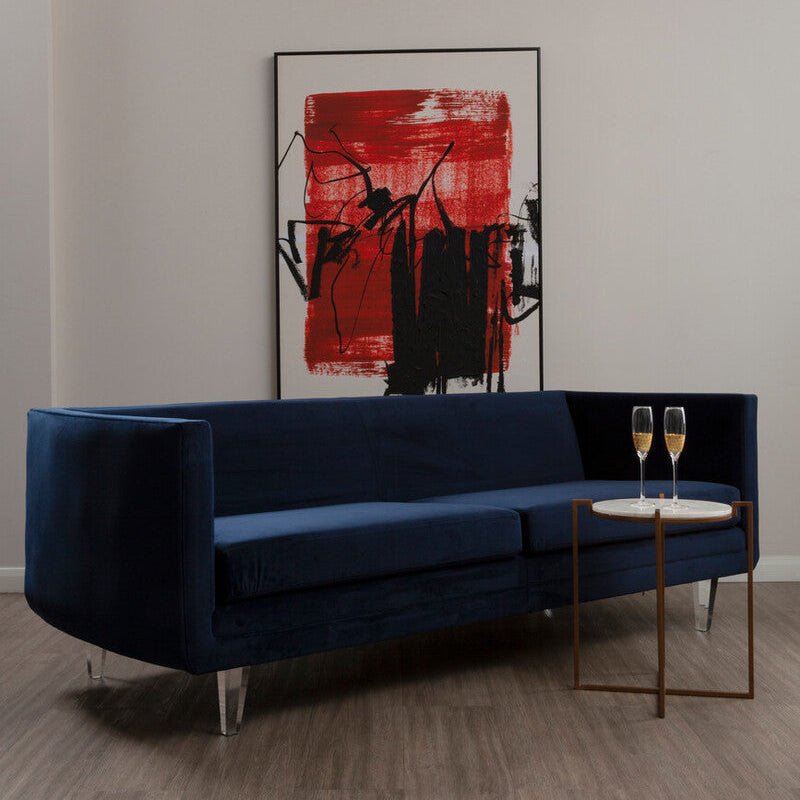 Pinner Dark Blue Sofa - Bargainia.com - 