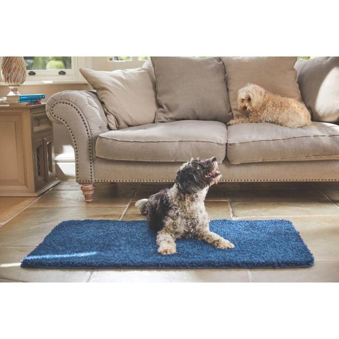 Plain Washable Pet Rug and Runner - Bargainia.com - 5026134569768 - HSSHGY_MDNBLU_067X150