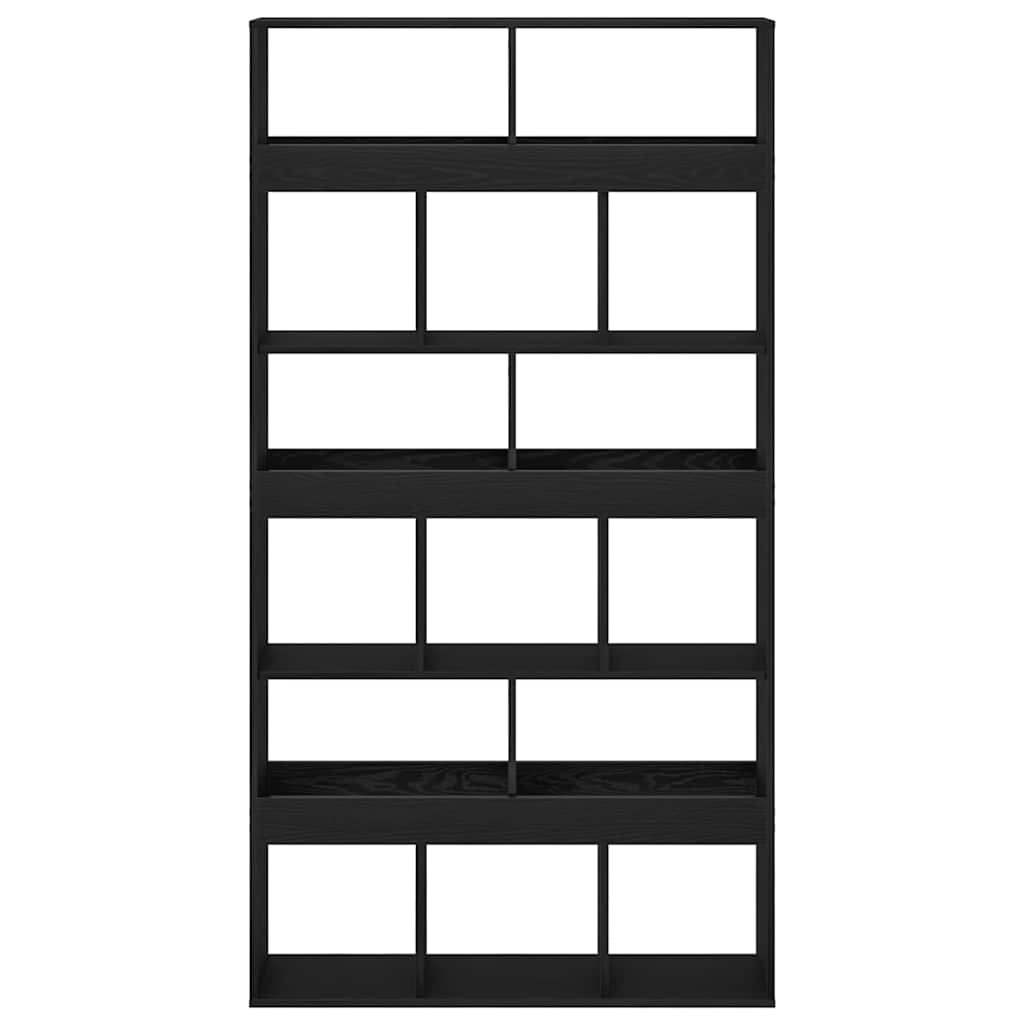 Plant Stand Black Oak Engineered Wood 100x33x187,5 cm - Bargainia.com - 8721158947628 - 3345125