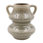 Pompeii Grey Reactive Glass Ceramic Flower Double Curved Vase Small, Medium, Large - Bargainia.com - 