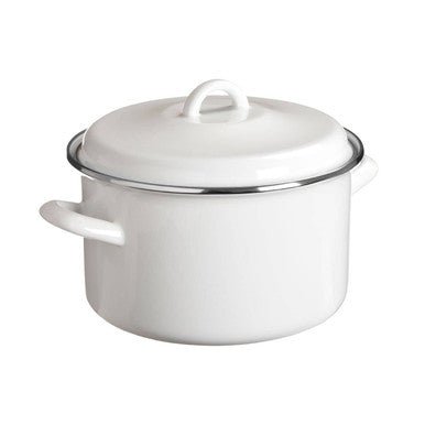Porter White Enamel 22cm Casserole Dish - Bargainia.com - 5018705452456