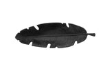 Prato Black Finish Curved Leaf Dish - Bargainia.com - 5018705498119