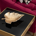 Prato Gold Finish Leaf Dish - Bargainia.com - 5018705438245